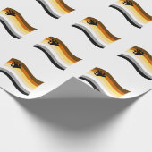 Beer Pride Paw Golvende Vlag Cadeaupapier (Hoek)