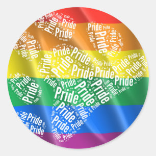 BEER PRIDE PAW PATTERN - WHITE.PNG RONDE STICKER