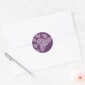 BEER PRIDE PAW PATTERN - WHITE.PNG RONDE STICKER (Envelop)