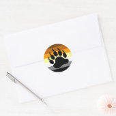 Beer Pride Paw Ronde Sticker (Envelop)