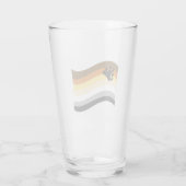 Beer Pride Poot Golvende Vlag Glas (Achterkant)