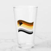 Beer Pride Poot Golvende Vlag Glas (Voorkant)