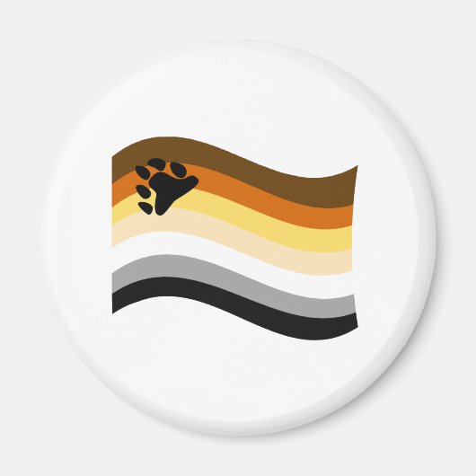 Beer Pride Poot Golvende Vlag Magneet (Voorkant)