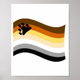 Beer Pride Poot Golvende Vlag Poster