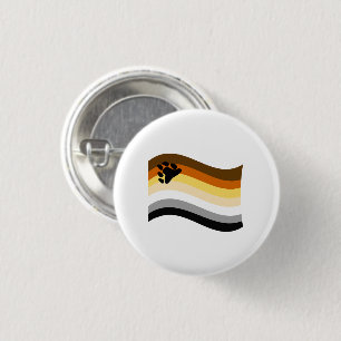 Beer Pride Poot Golvende Vlag Ronde Button 3,2 Cm