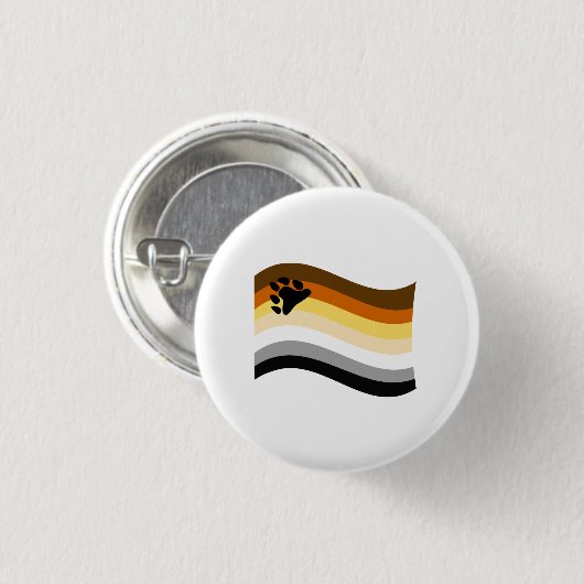 Beer Pride Poot Golvende Vlag Ronde Button 3,2 Cm (Voorkant /achterkant)