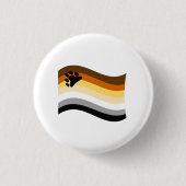 Beer Pride Poot Golvende Vlag Ronde Button 3,2 Cm (Voorkant)