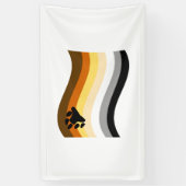 Beer Pride Poot Golvende Vlag Spandoek (Verticaal)