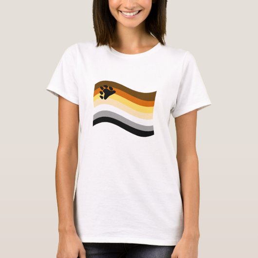 Beer Pride Poot Golvende Vlag T-shirt (Voorkant)