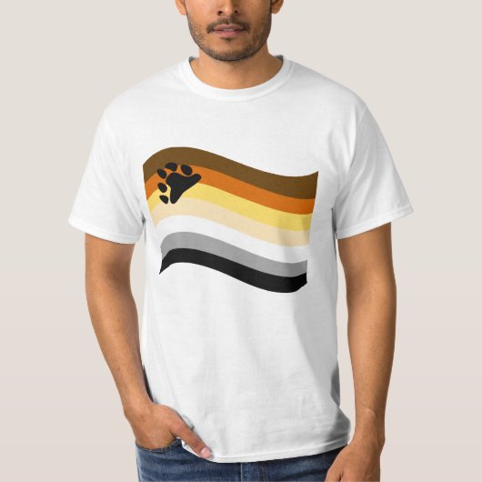 Beer Pride Poot Golvende Vlag T-shirt (Voorkant)