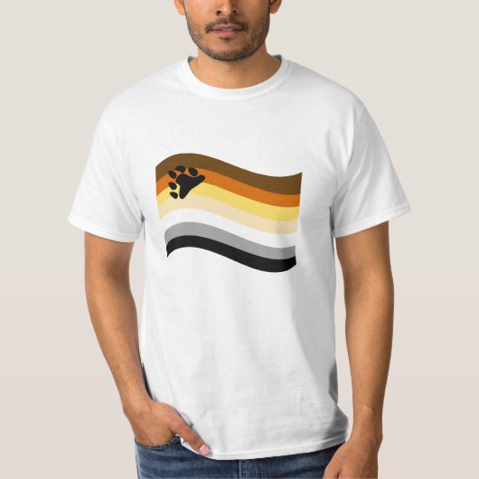 Beer Pride Poot Golvende Vlag T-shirt (Voorkant)
