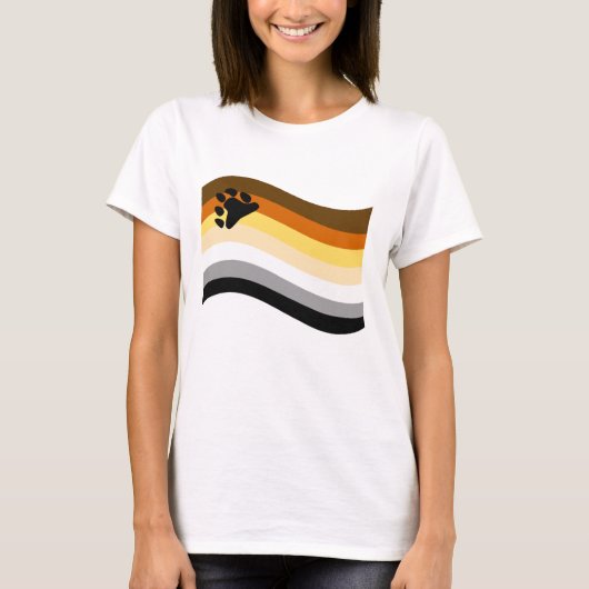Beer Pride Poot Golvende Vlag T-shirt (Voorkant)