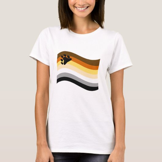 Beer Pride Poot Golvende Vlag T-shirt (Voorkant)