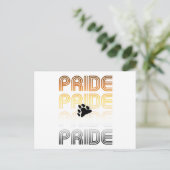 Beer Pride Poot Retro Patroon Ontwerp Letters Briefkaart (Staand voorkant)