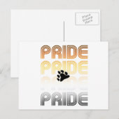 Beer Pride Poot Retro Patroon Ontwerp Letters Briefkaart (Voorkant / Achterkant)