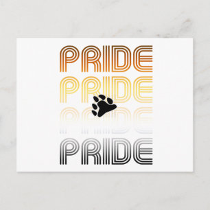 Beer Pride Poot Retro Patroon Ontwerp Letters Briefkaart