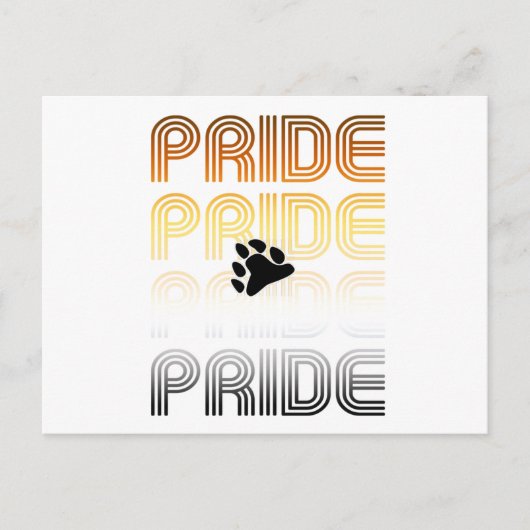 Beer Pride Poot Retro Patroon Ontwerp Letters Briefkaart (Voorkant)