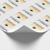Beer Pride Poot Retro Patroon Ontwerp Letters Cadeaupapier (Hoek)