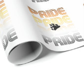 Beer Pride Poot Retro Patroon Ontwerp Letters Cadeaupapier (Rol Hoek)