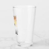 Beer Pride Poot Retro Patroon Ontwerp Letters Glas (Links)