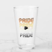 Beer Pride Poot Retro Patroon Ontwerp Letters Glas (Voorkant)