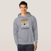 Beer Pride Poot Retro Patroon Ontwerp Letters Hoodie (Voorkant volledig)