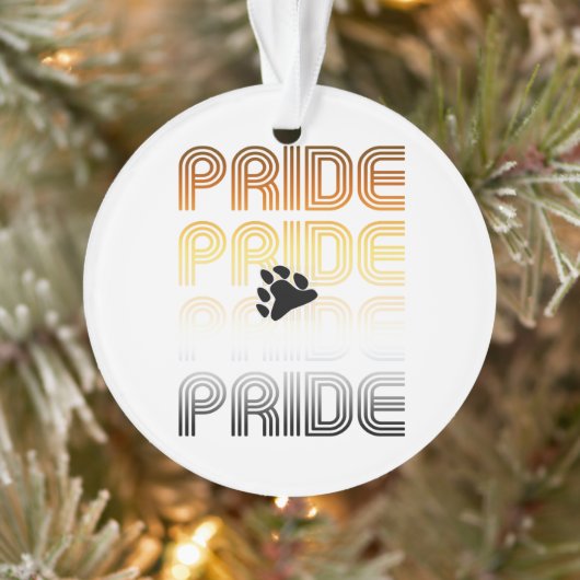 Beer Pride Poot Retro Patroon Ontwerp Letters Ornament (Boom)