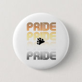 Beer Pride Poot Retro Patroon Ontwerp Letters Ronde Button 5,7 Cm (Voorkant)