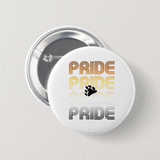 Beer Pride Poot Retro Patroon Ontwerp Letters Ronde Button 5,7 Cm (Voorkant /achterkant)