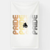 Beer Pride Poot Retro Patroon Ontwerp Letters Spandoek (Verticaal)