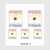 Beer Pride Poot Retro Patroon Ontwerp Letters Sticker (Vel)