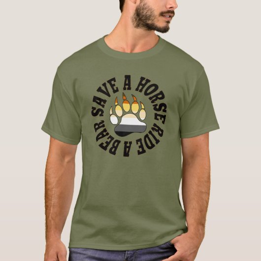 Beer Pride Save a Horse Ride A Beer T-shirt (Voorkant)