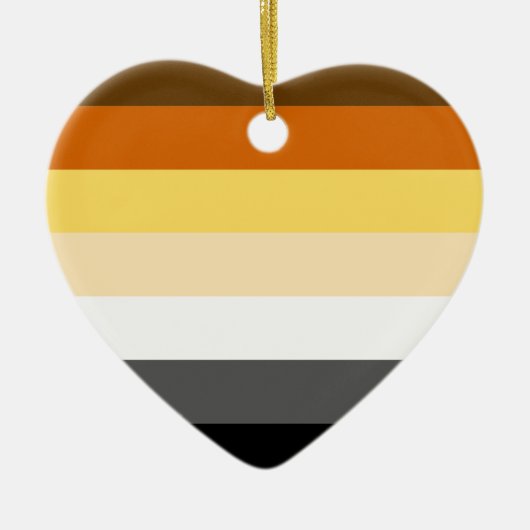 BEER PRIDE STREPEN ONTWERP KERAMISCH ORNAMENT (Voorkant)