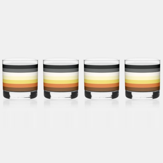 Beer Pride Strepen Whisky Glas (Rechts)
