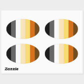 BEER PRIDE STRIPES OVALE STICKER (Vel)