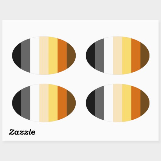 BEER PRIDE STRIPES OVALE STICKER (Vel)
