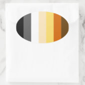 BEER PRIDE STRIPES OVALE STICKER (Tas)