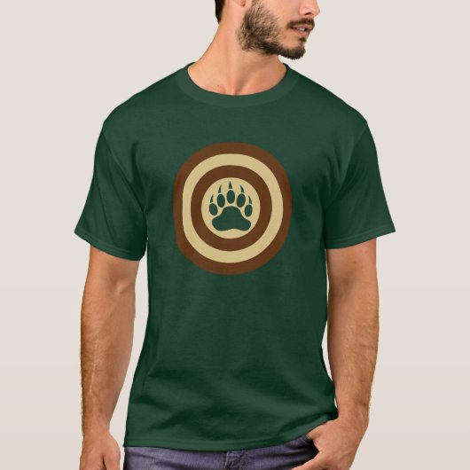 Beer Pride Super Hero Shield Beer Paw T-shirt (Voorkant)