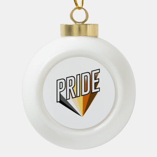 Beer Pride Uitbarsting Keramische Bal Ornament (Voorkant)
