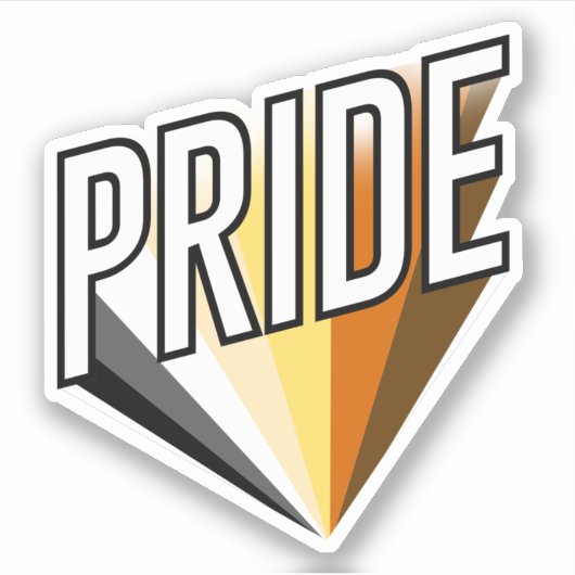Beer Pride Uitbarsting Sticker (Voorkant)
