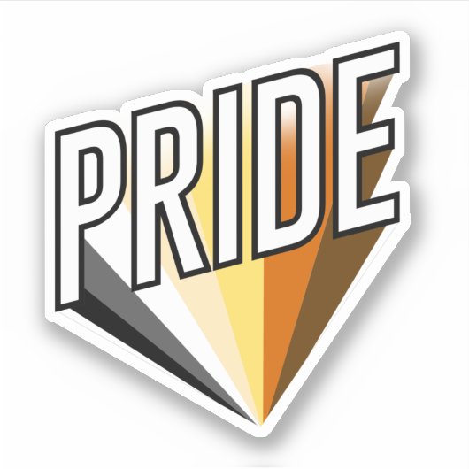 Beer Pride Uitbarsting Sticker (Voorkant)