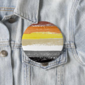 Beer Pride verfstrepen Ronde Button 4,0 Cm (In situ)