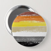 Beer Pride verfstrepen Ronde Button 4,0 Cm (Voorkant /achterkant)