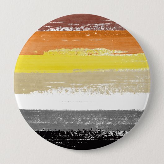 Beer Pride verfstrepen Ronde Button 4,0 Cm (Voorkant)