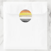Beer Pride verfstrepen Ronde Sticker (Tas)
