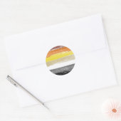 Beer Pride verfstrepen Ronde Sticker (Envelop)