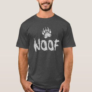 Beer Pride versleten Beer Paw WOOF T-shirt