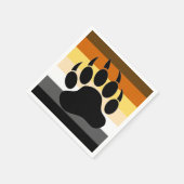 Beer pride vlag beer Paw Onderzetter Servet (Hoek)