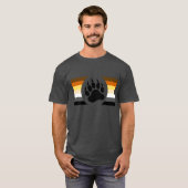 Beer Pride Vlag Beer Poot T-shirt (Voorkant volledig)