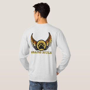 Beer Pride Vlag Beren Heersen Poot Vleugels T-shirt